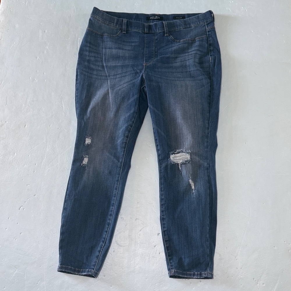 JUDY BLUE Jeans 20 W Mid Rise Pull On Skinny Jegging Denim JB88255